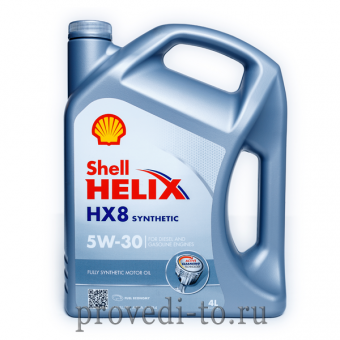 Моторное масло Shell hx8 SL/CF 5w30,4L, (550040542)