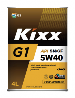 Моторное масло KIXX G1 SN/CF 5W-40,4L, (L531344TE1)