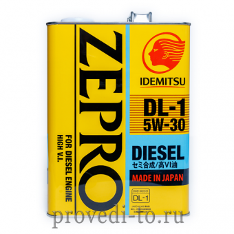 Моторное масло IDEMITSU DL1 5w30,4L, (2156-004)