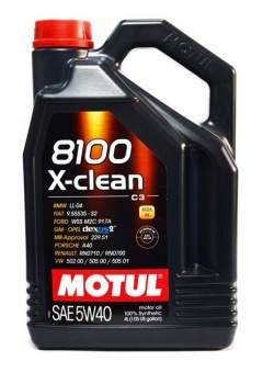 Моторное масло Motul 8100 X-Clean C3 SN/CF 5W-40,4L, (104720)