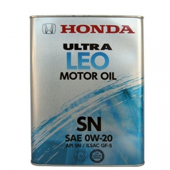 Моторное масло HONDA Ultra LEO SN 0w20,4L, (0821799974)