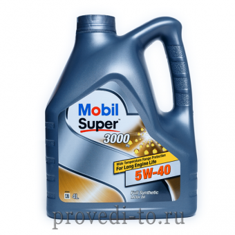 Моторное масло MOBIL Super 3000 SN/CF 5w40,4L, (152566)