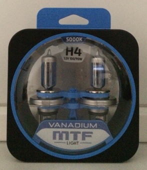 Галогеновые лампы MTF vanadium H4 12V 55W 5000К