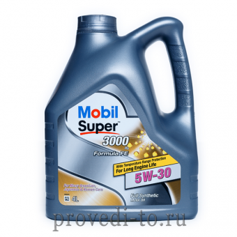 Моторное масло MOBIL Super 3000 FE SN 5w30,4L, (152564)
