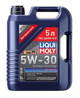Моторное масло LIQUI MOLY Optimal HT Synth SN/CF 5w30,5L, (39010)