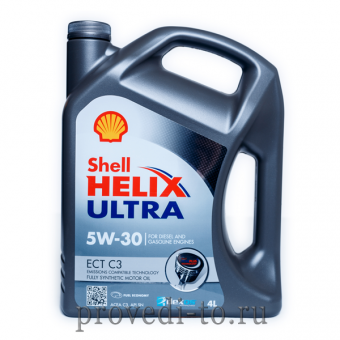 Моторное масло SHELL Ultra ECT C3 SN 5w30,4L, (550042847)
