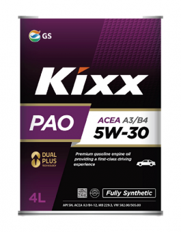 Моторное масло KIXX PAO SN 5W-30,4L, (L209144TE1) 