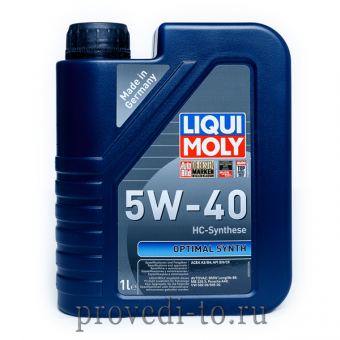 Моторное масло LIQUI MOLY Optimal Synth SN/CF 5w40,1L, (3925)