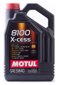 Моторное масло Motul 8100 X-Cess SN/CF 5W-40,4L, (104256)