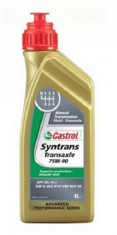 Трансмиссионное масло CASTROL Syntrans Transaxle 75W-90 GL-4+,1L, (1557C3)